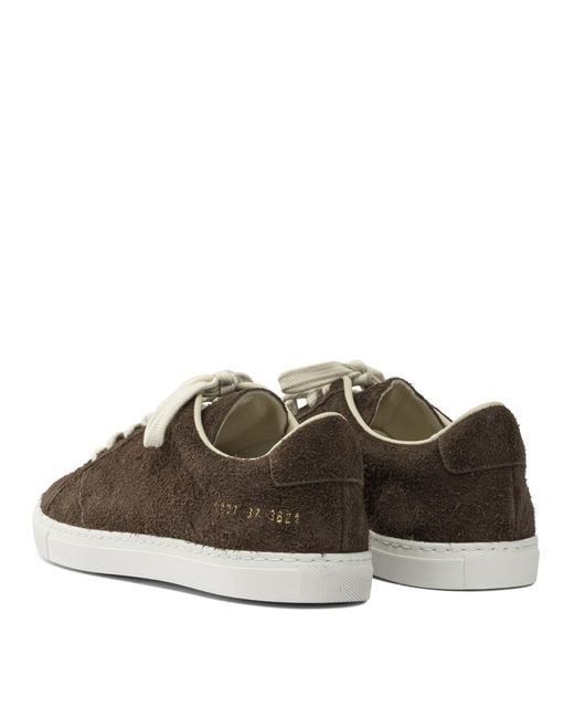 Common Projects Brown Achilles Suede Sneakers