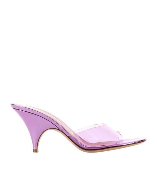 Gianvito Rossi Pink Sofia Mules