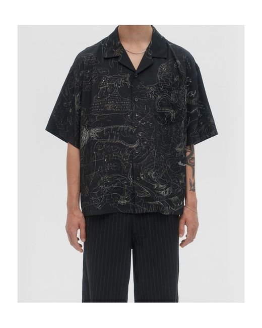 DOMREBEL Black Utopia Shirt for men