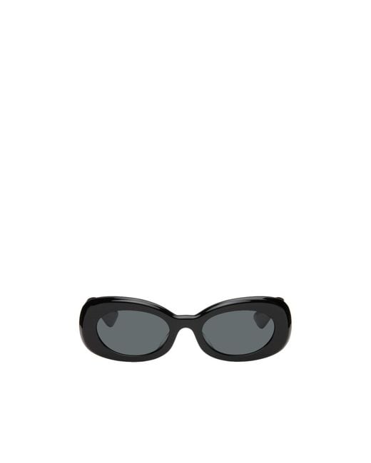 Khaite White X Oliver Peoples Collaboration 1992C Oval Sunglasses