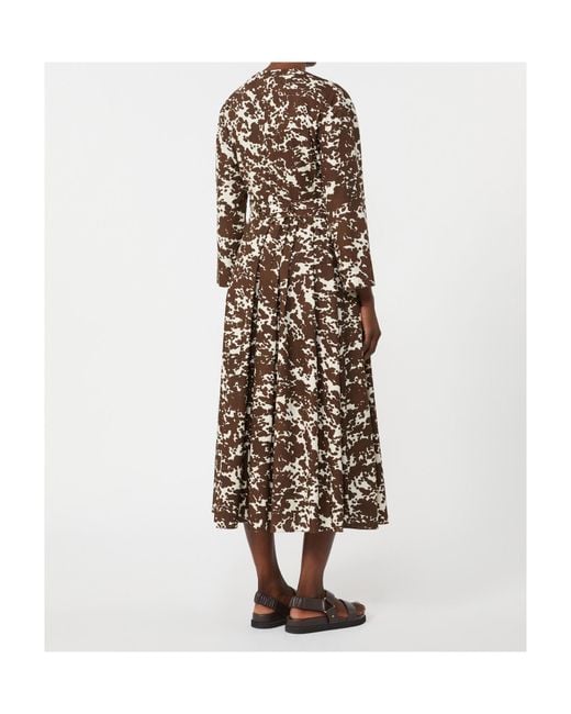 Max Mara Natural 'S Smmpesche Pattern-Printed Dress