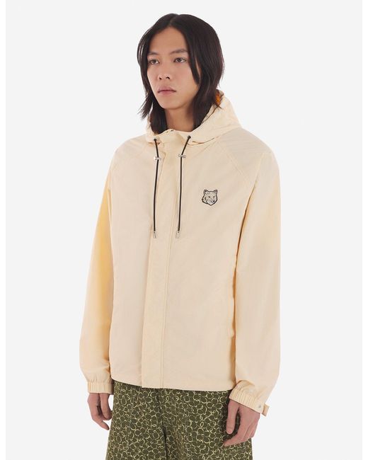 Maison Kitsuné Natural Chillax Fox Hooded Windbreaker for men