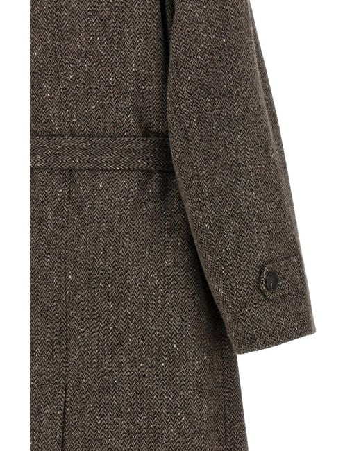 Brunello Cucinelli Gray 'Sparkling' Coat