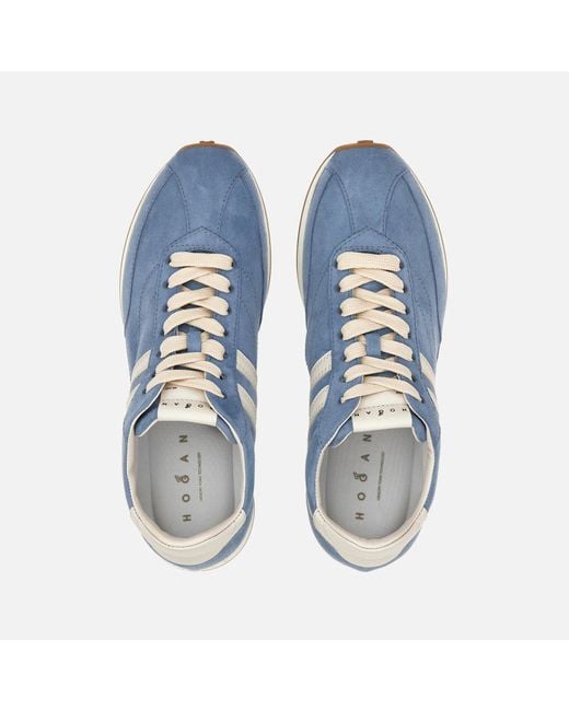 Hogan Blue H699 Suede Sneakers