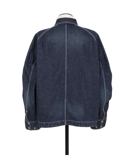 Sacai Blue Buttoned Denim Jacket for men