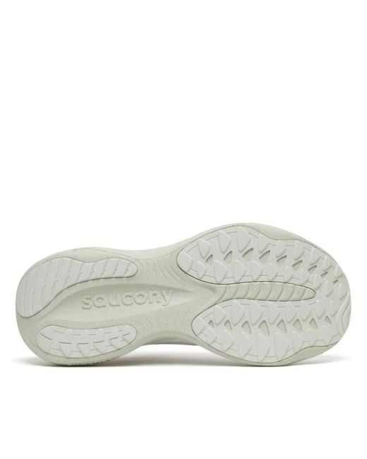 Saucony White Ride 19 Logo-Detail Sneakers