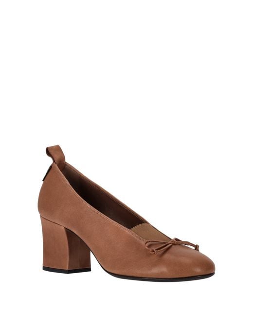 Miu Miu Brown Round-Toe High Heels