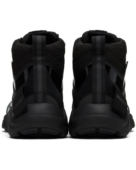 Boss Black Lace-Up Sneakers for men