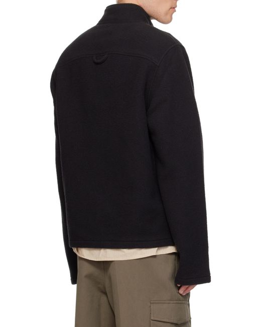 Rier Blue Zip-Up Jacket for men