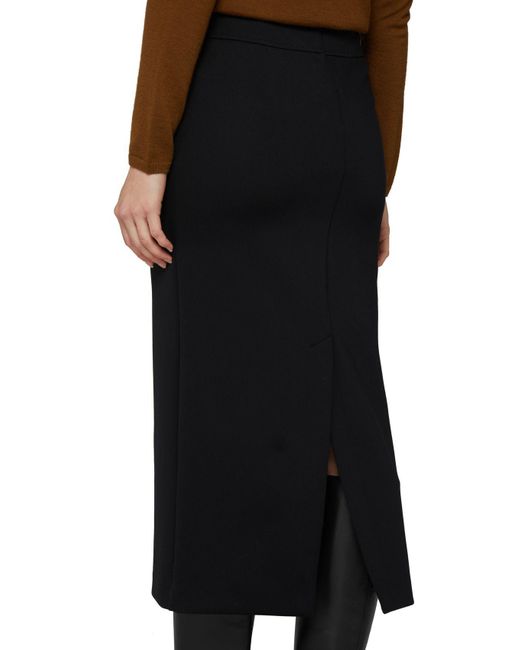 Max Mara Black Zippered Skirt