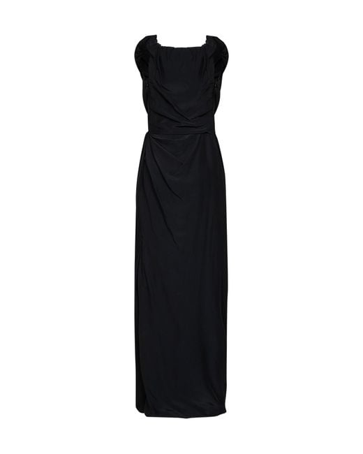 Vivienne Westwood Black Draped Maxi Dress