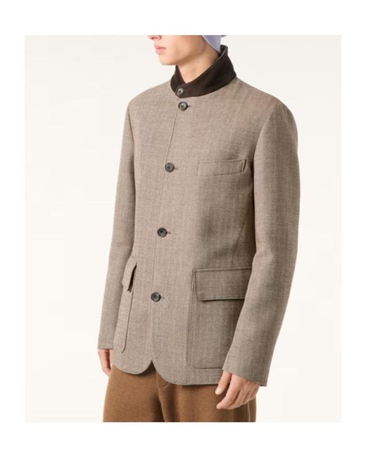 Loro Piana Brown Roadster Jacket for men