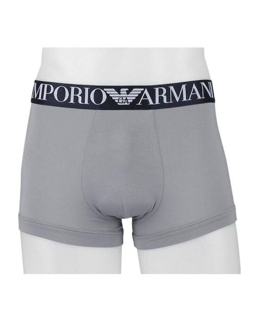 Emporio Armani Gray Logo Underwear for men