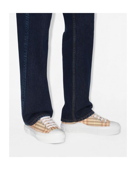 Burberry White Jack Platform Sneaker
