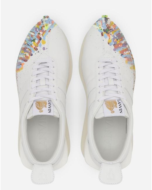 Lanvin White X Gallery Department Lace-Up Sneakers for men