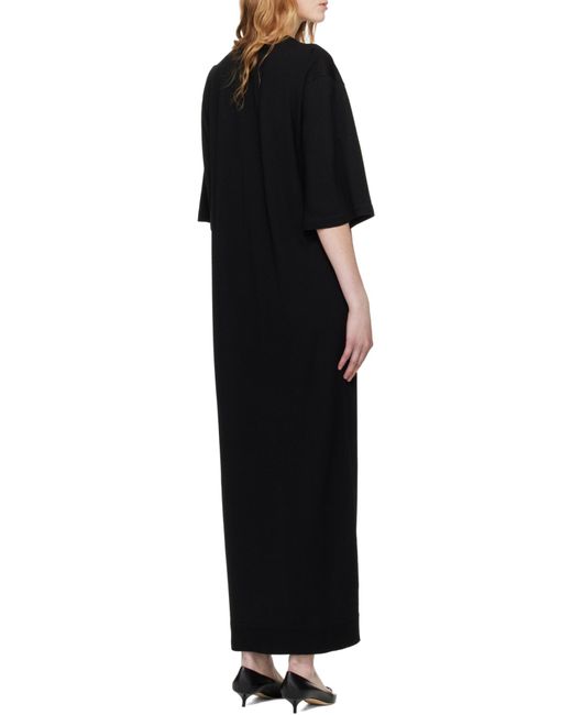 Totême  Black Totême Crewneck T-Shirt Dress