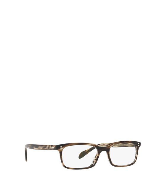 Oliver Peoples White Denison Rectangular-Frame Glasses for men