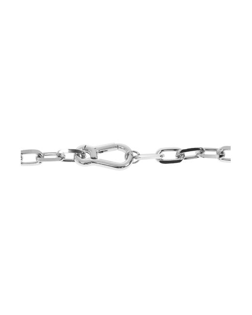 DSquared² White Logo Charm Necklace for men