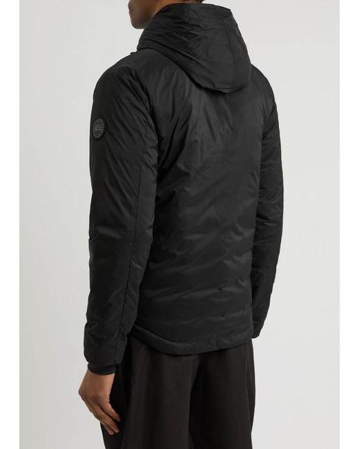 Canada Goose Black Lodge Hooded Ripstop Shell Jacket for men