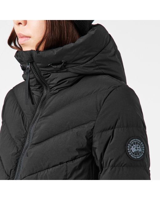 Canada Goose Black Hooded Down Jacket
