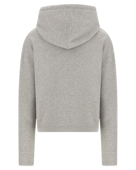 AMI Gray Ami De Coeur Drawstring Hoodie