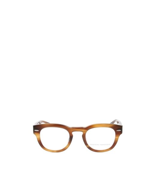 Barton Perreira Brown Demarco Oval Frame Glasses for men