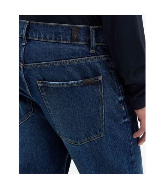 7 For All Mankind Blue The Bootcut Jeans for men