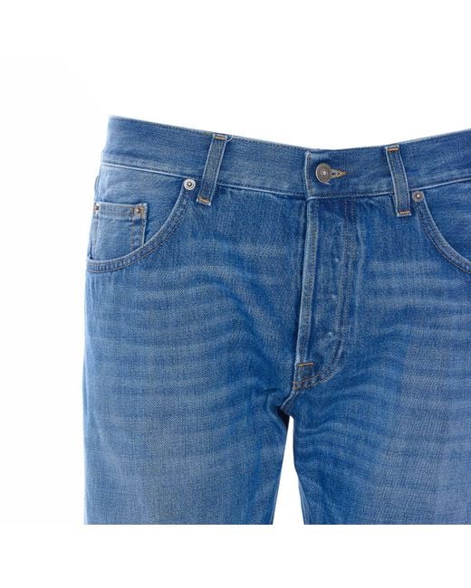 Dondup Blue Icon Straight-Leg Jeans for men