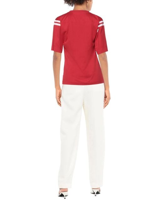 Chloé Red Printed Short Sleeve T-Shirt