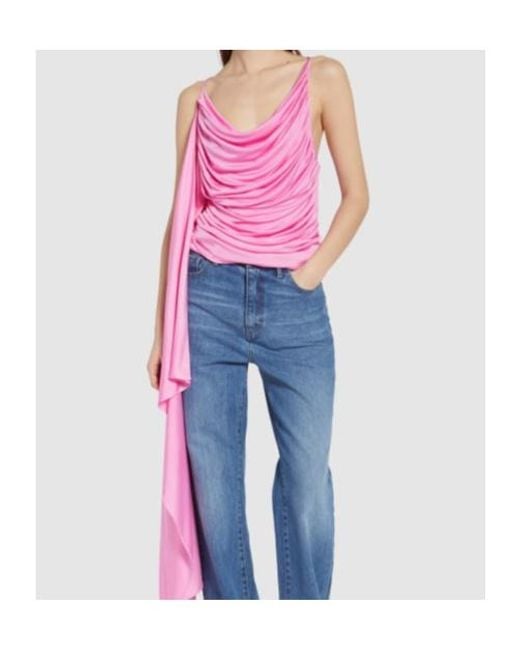 GIUSEPPE DI MORABITO Pink Pleated Top
