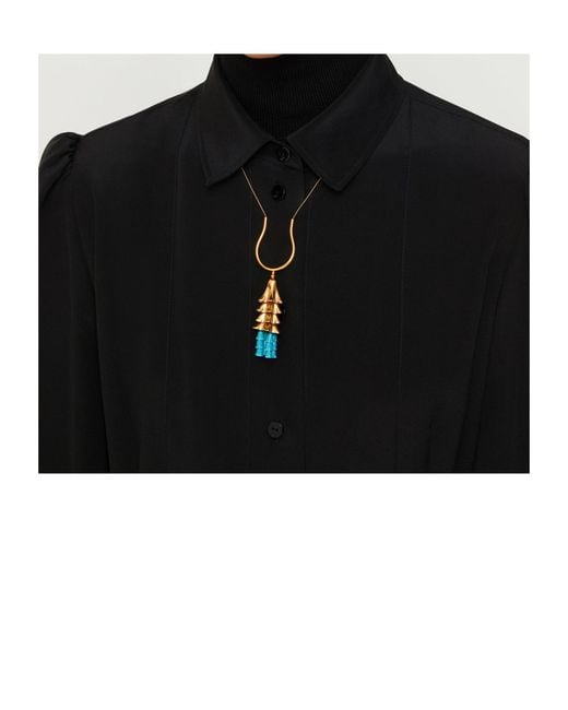 Patou White Pendant Necklace