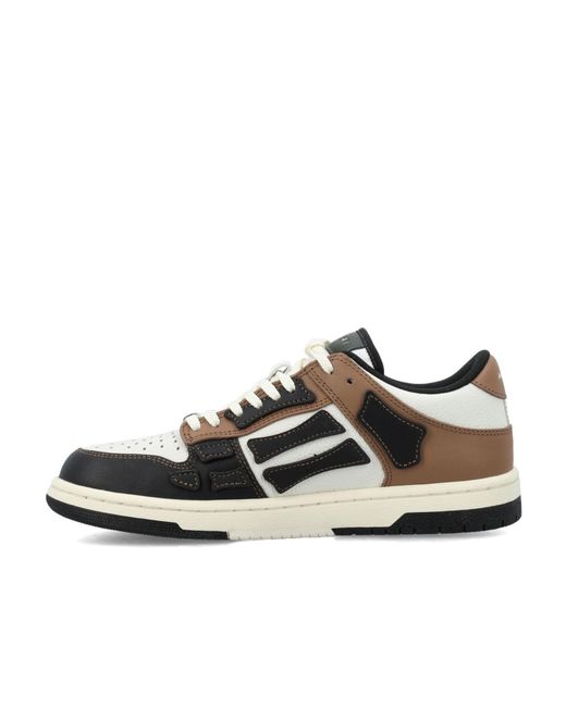 Amiri White Skel Leather Sneakers for men