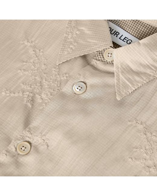 Our Legacy Natural Long Sleeve Patterned Shirt for men