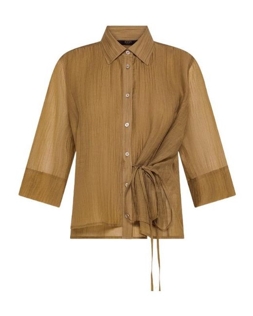 Seventy Brown Tie-Waist Shirt