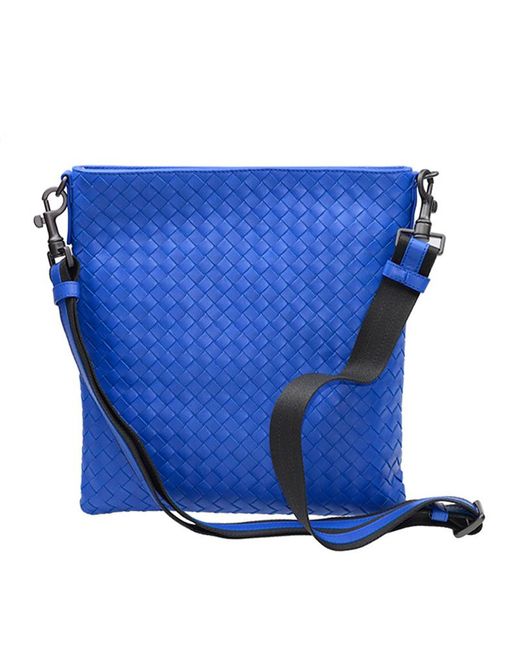 Bottega Veneta Blue Weave Detail Satchel