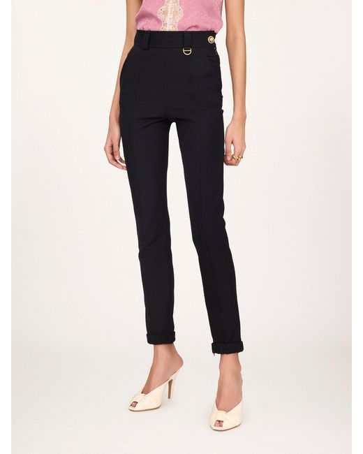 Chloé Blue Chloé High-Waisted Tailored Pants