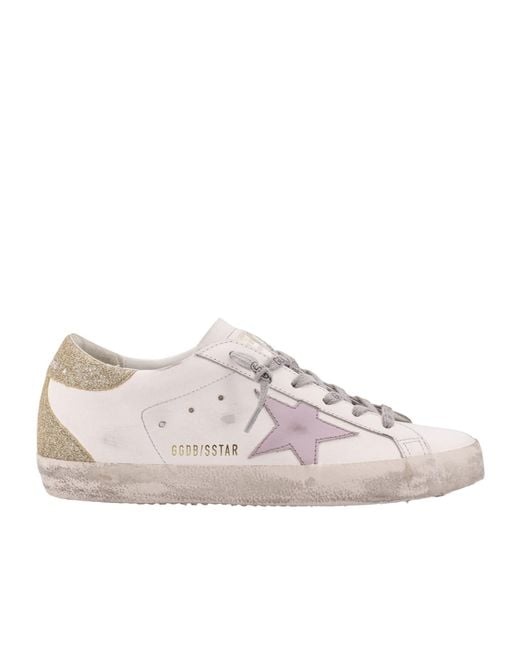 Golden Goose Deluxe Brand Pink Super Star Low-Top Sneakers