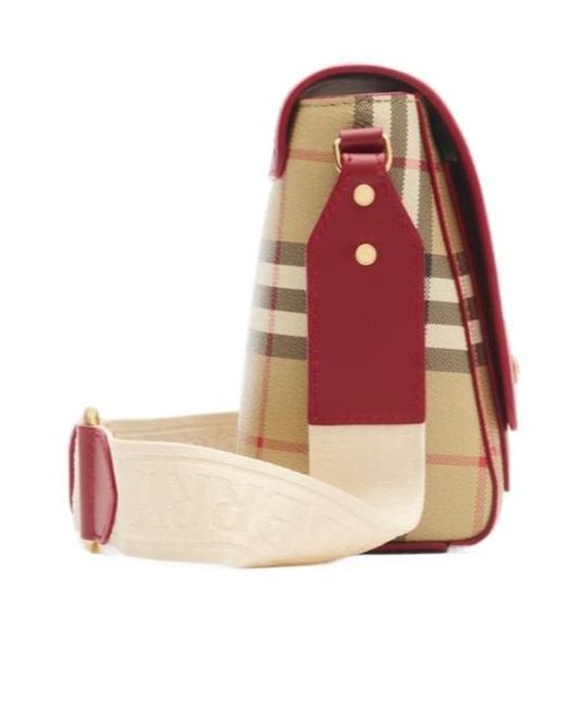 Burberry Multicolor Checked Note Crosssbody Bag