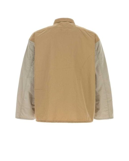 Nanamica Natural Oversized Pullover Shirt Jacket for men