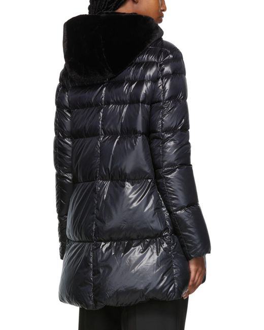 Herno Black Ultralight Puffer Coat