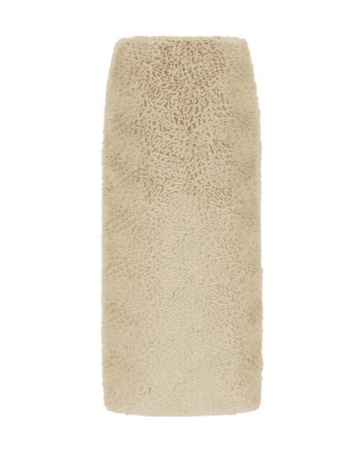 Herno Natural Georgette Straight Skirt