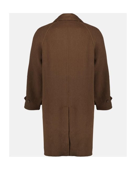 Officine Generale Brown Officine Générale Bryce Single-Breasted Coat for men