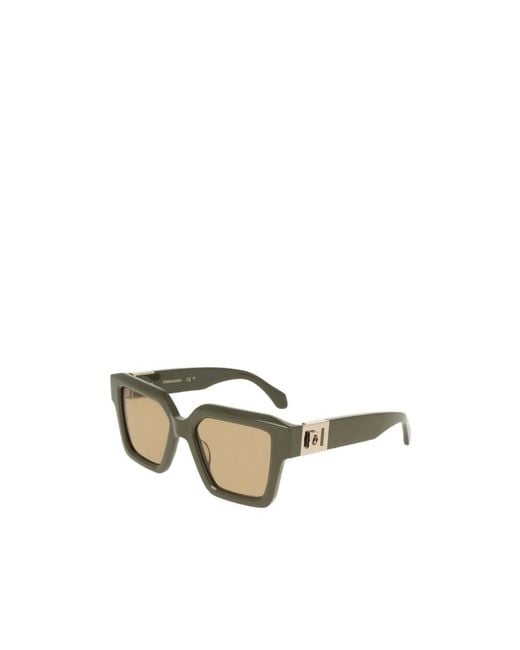 Ferragamo Metallic Sunglasses