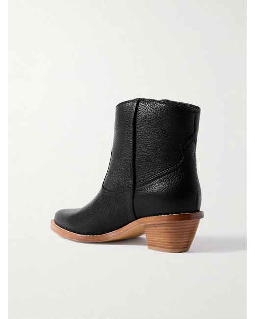 Gabriela Hearst Black Leduc Ankle Boots