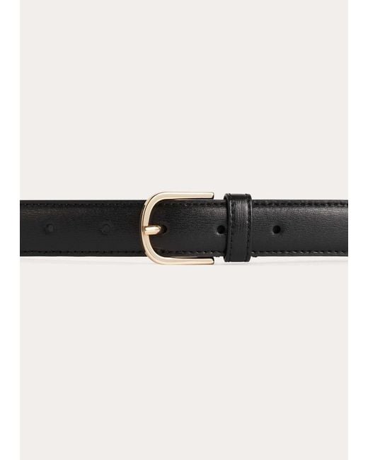 Totême White Totême Buckled Slim Belt