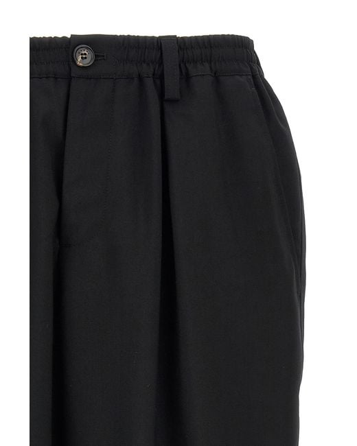 Marni Black Tapered Casual Pants for men