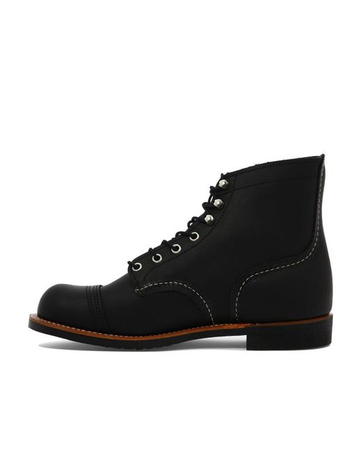 Red Wing Black Logo Logo Short Boots for men