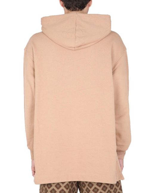 Dries Van Noten Natural Long Sleeved Drawstring Hoodie for men