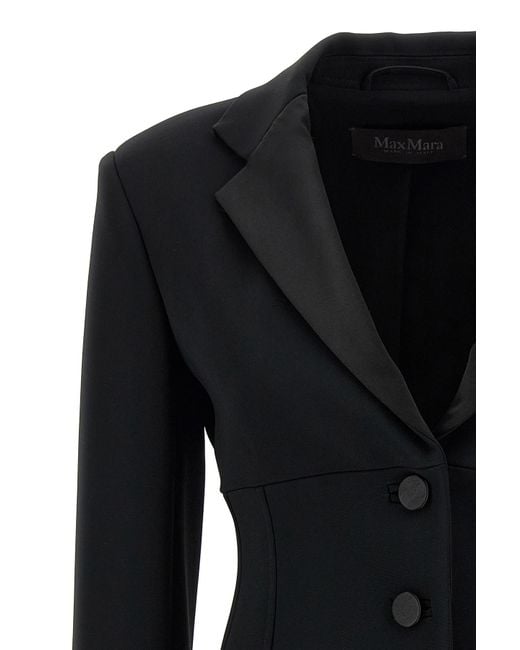 Max Mara Black Oreste Single-Breasted Blazer