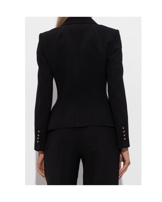 Dolce & Gabbana Black Double-Breasted Long Sleeved Blazer
